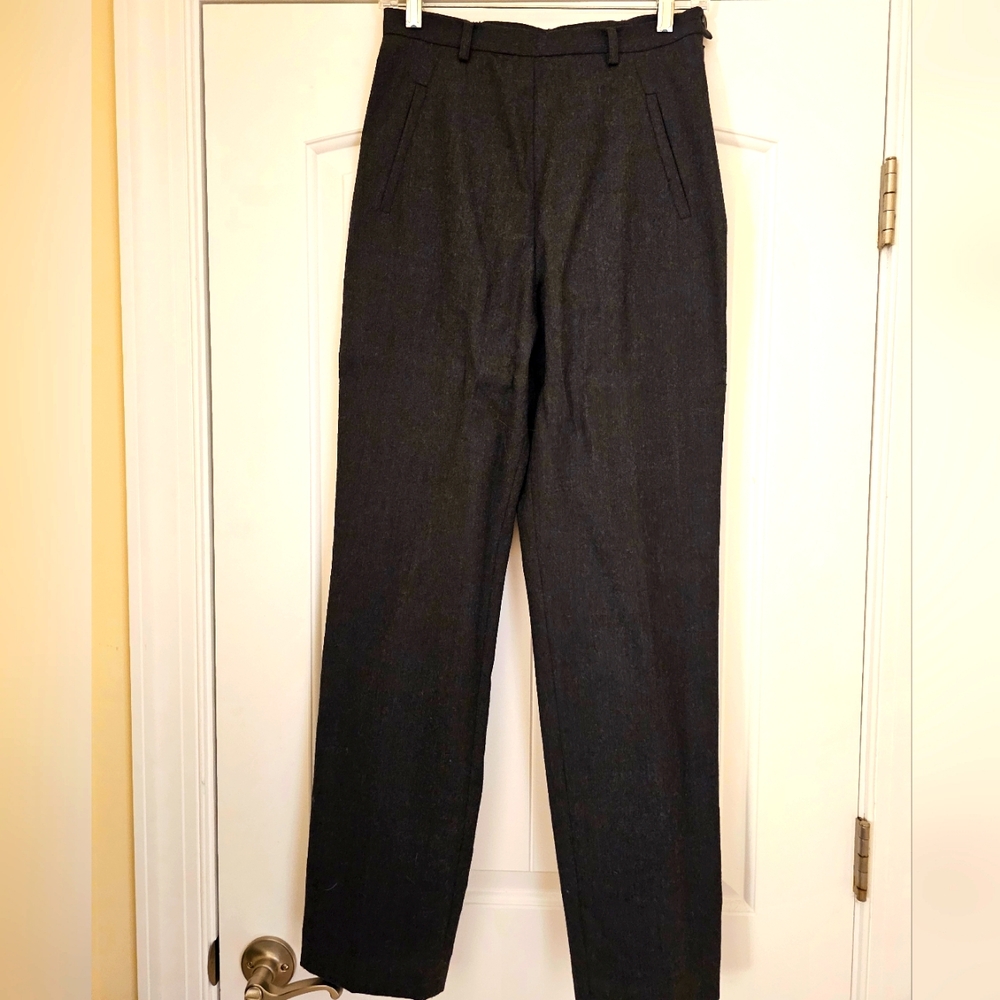 ANN TAYLOR LOFT - WOOL DRESS PANTS       SIDE POCKETS/NO PLEATS